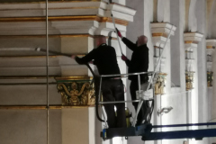 26.10.2021 - Czyszczenie ścian, gzymsów i sklepień